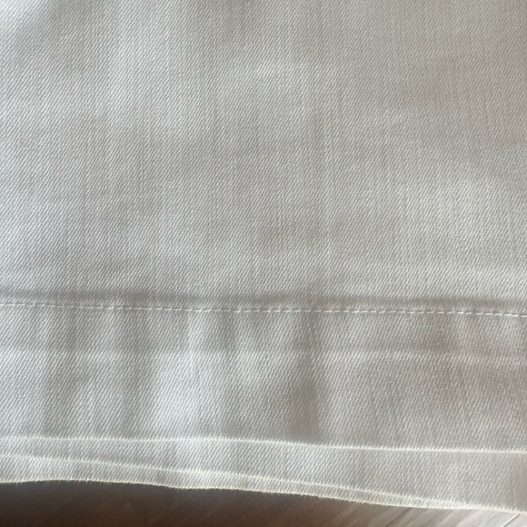 NWOT Talbots Classic White Mini Jean Skirt Sz 14 Never Worn Purchased 2024 - Picture 10 of 11